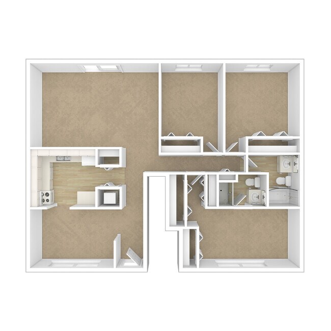 BrittanyChateauDeVilleApts_5303RueDeville_II-11786594_3DU_3x2-Brittany-3Brj-1Stfloor - Chateau De Ville