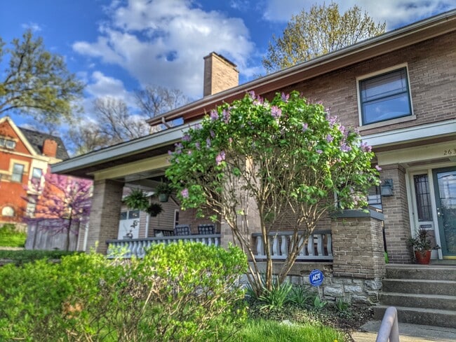 House Exterior with blooming Lilac - 263 Senator Pl