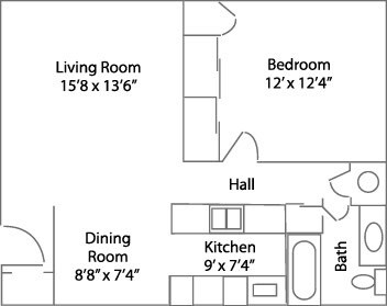 1BR/1BA - Sieler Townhomes & Apartments