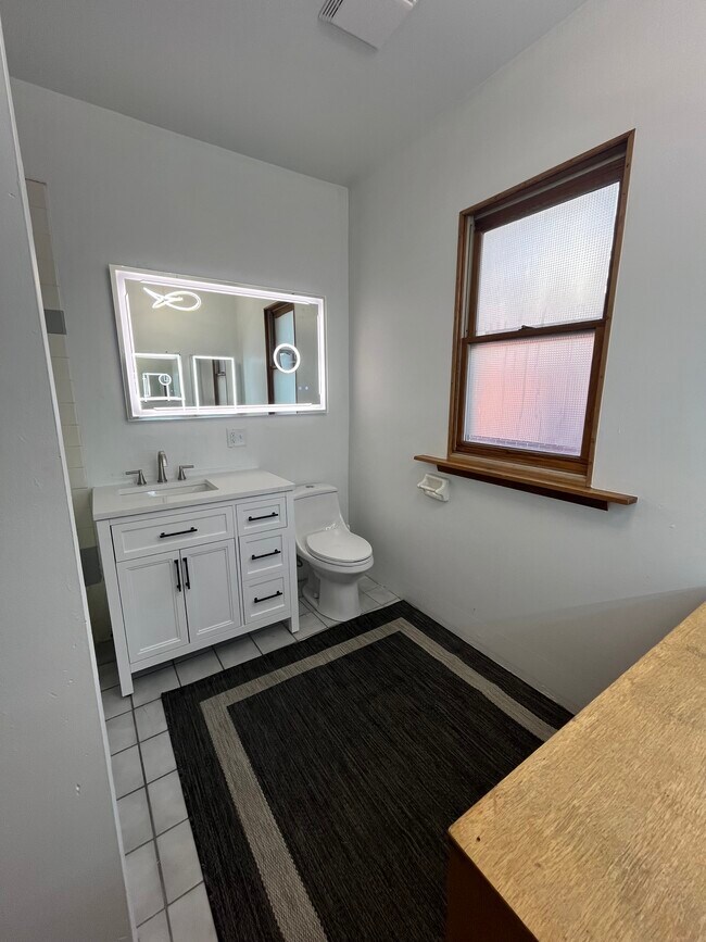 VANITY HAS PLENTY OF STORAGE, NEW TOLIET & NEW RUG! - 32 E Northwood Ave