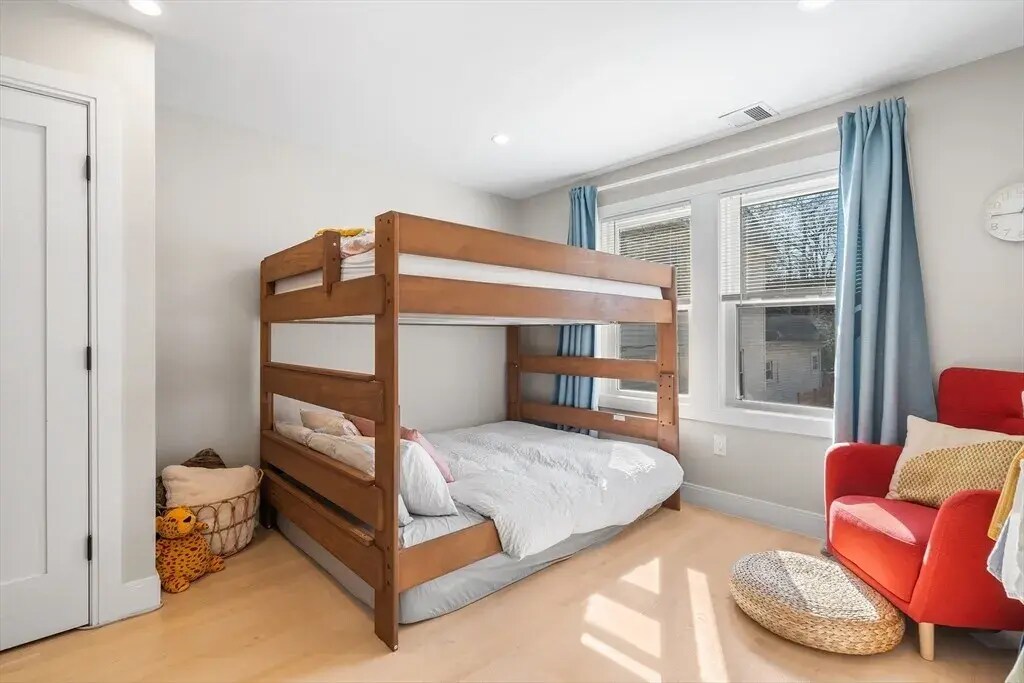 Second Bedroom w/ Custom Closet Shelving and Lighting - 102A Mount Pleasant Ave