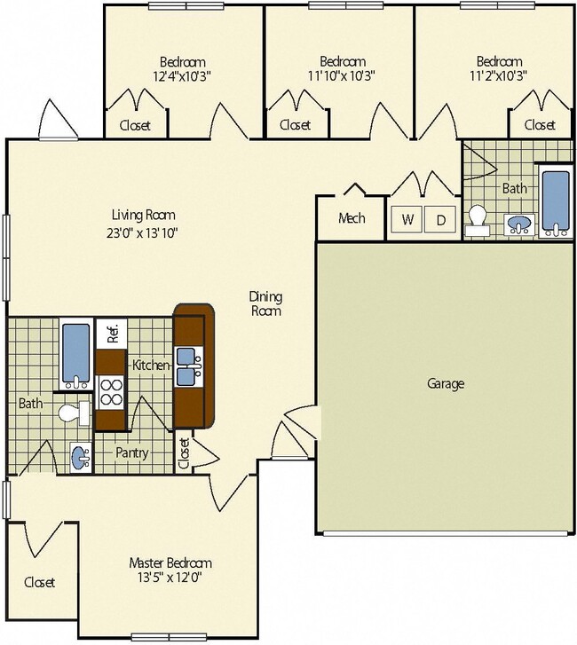 Floorplan - The Village at Wayne Trace Homes