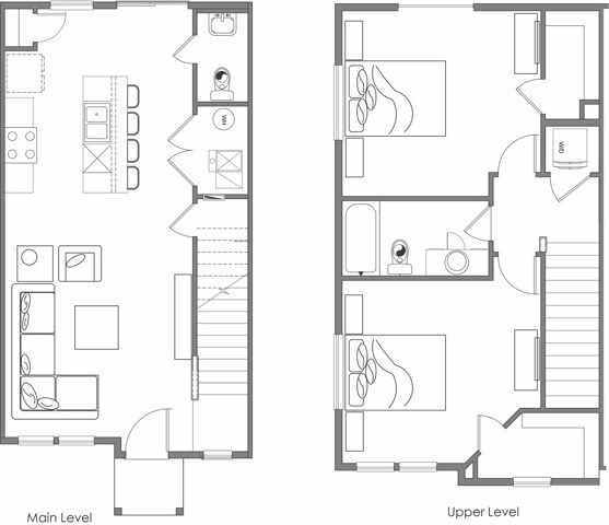 Two bedroom, 1.5 bath townhome - Villas at Pony Tracks