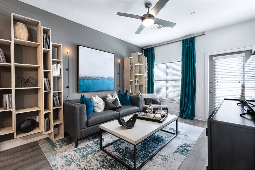 Bright and Spacious Living Room - Cyan Craig Ranch Apartments