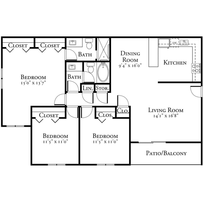 Floorplan - 10 West Apartments