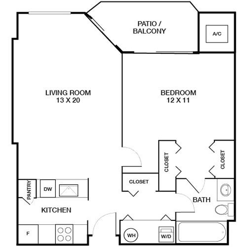 Floorplan - Elm Creek Apartments