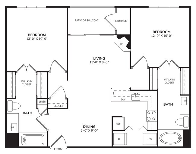Floorplan - Pavona Apartments