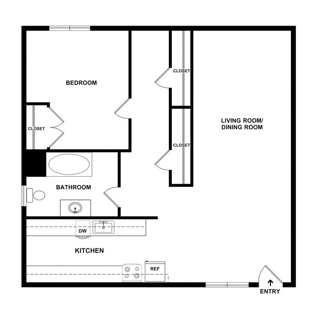 Floorplan - Sunset Apartments