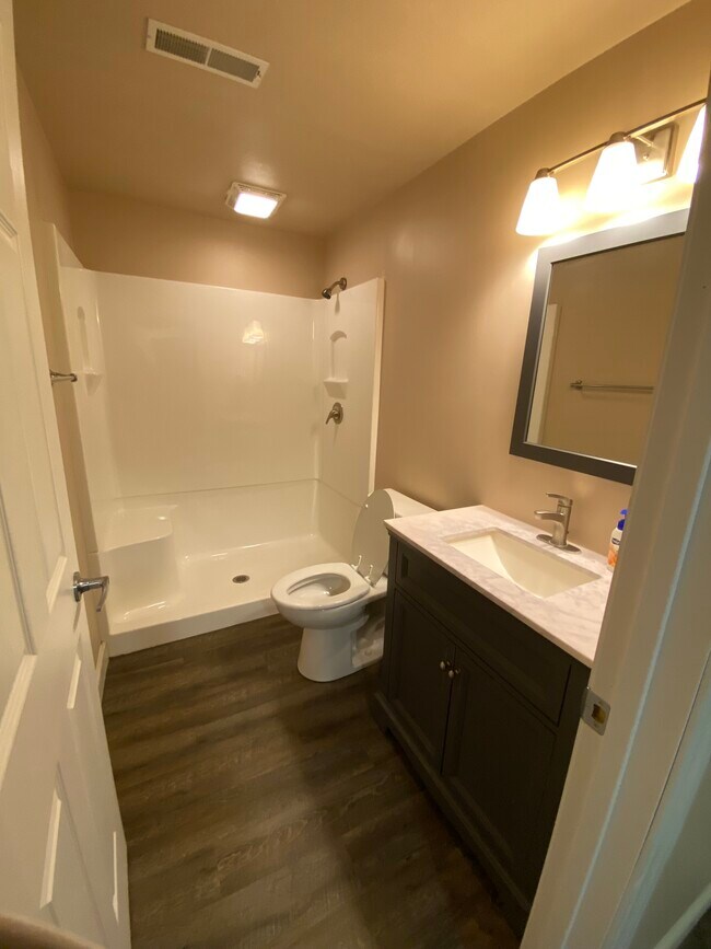 3rd bathroom downstairs with walk-in shower - 109 Scenic Dr