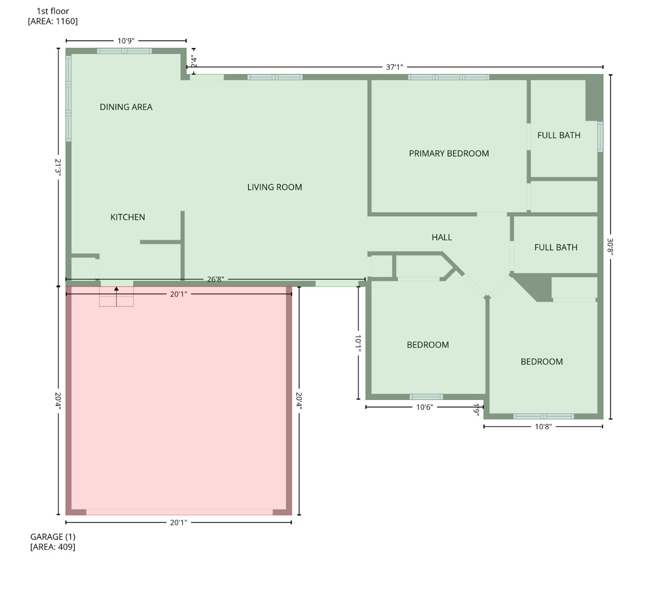Floorplan - 3100 Fairington Dr