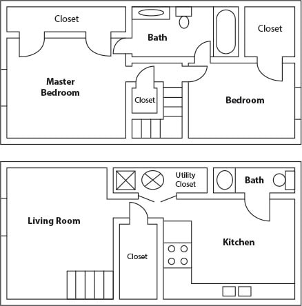 2BR/1.5BA - Kennedy Place Apartments