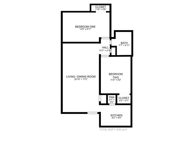 Floorplan - Newell Heights Apartments