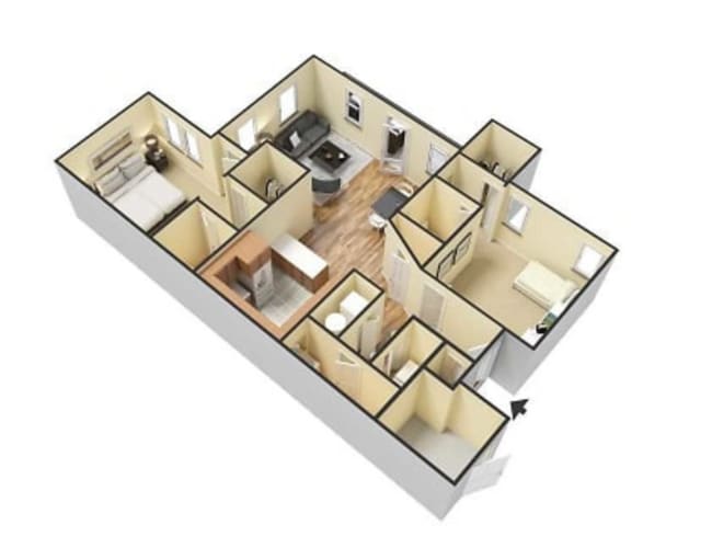 Floorplan - Birch Landing Apartments