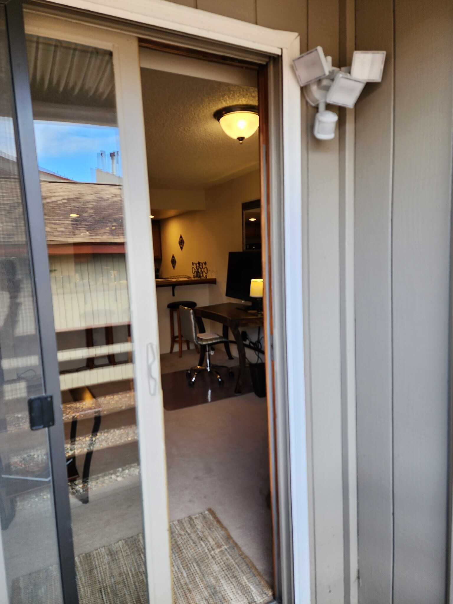 We added an outside motion light for convenience - 9645 Independence Dr
