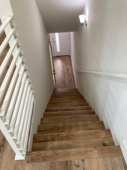 1st Stairwell to living area - 648 N Serrano Ave