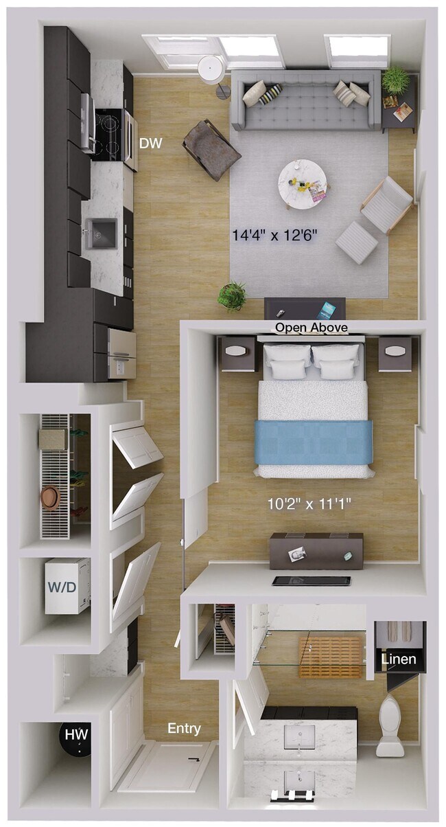 Floorplan - Foster on the Park Apartments