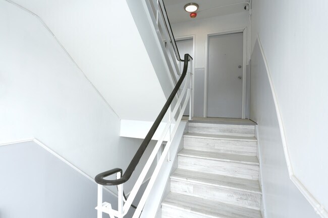 Interior Stairwell and Unit Entrances - Adams Place