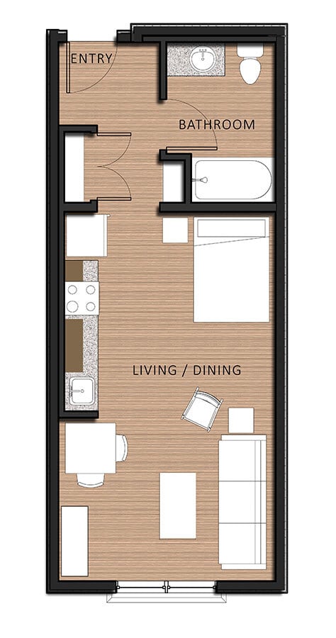 Floorplan - Brunswick Street Apartments