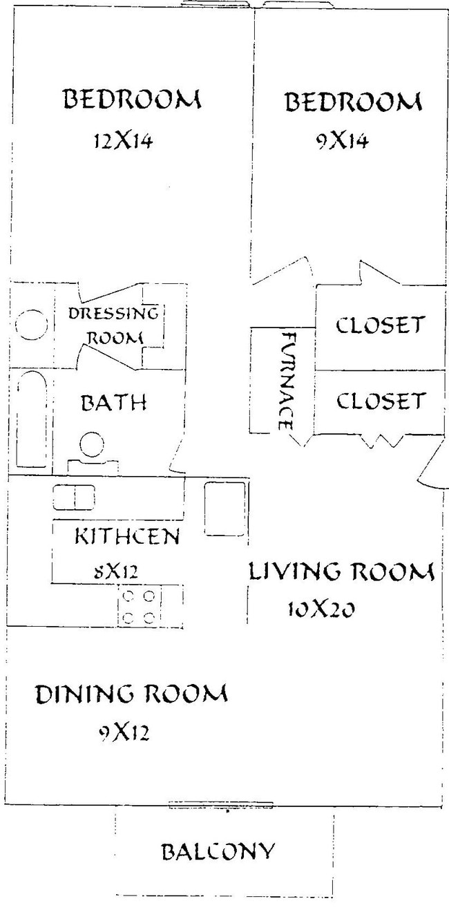 2BR/1BA - Quail Creek Apartments