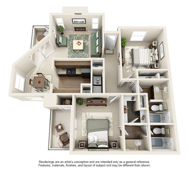 Floorplan - Terrace Cove Apartment Homes