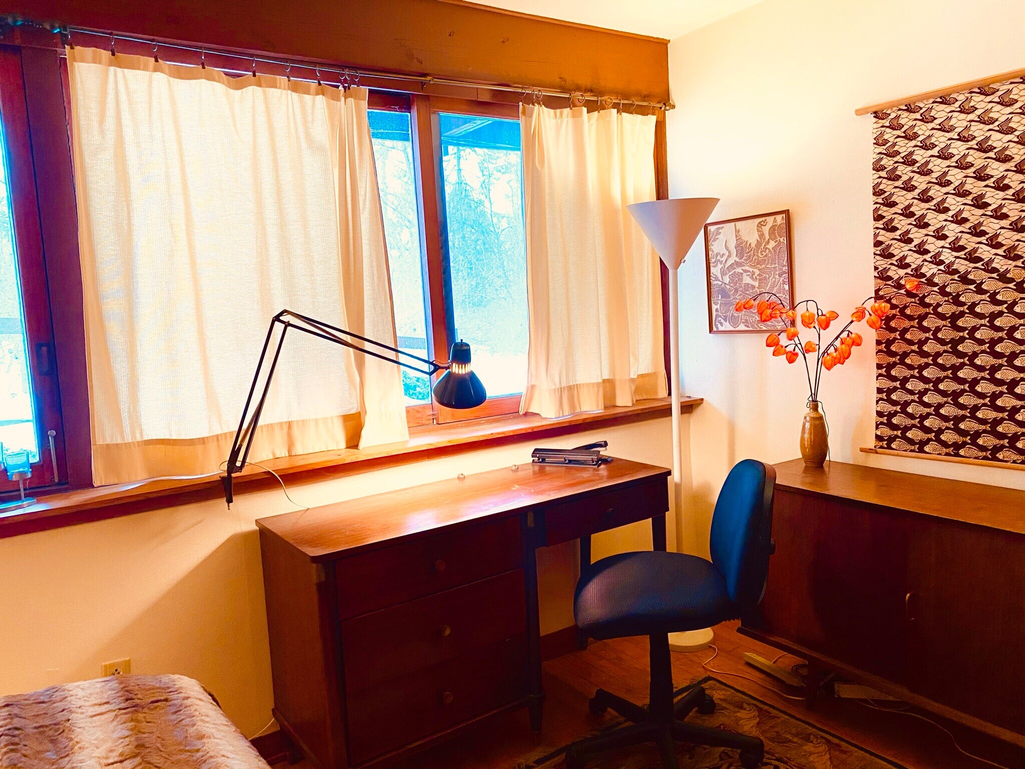 Bedroom study area - 206 Hanshaw Rd