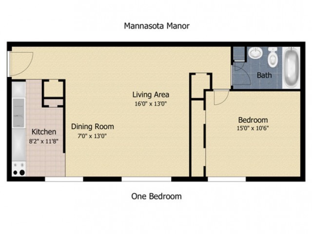 1 Bedroom Apartment - Mannasota Manor