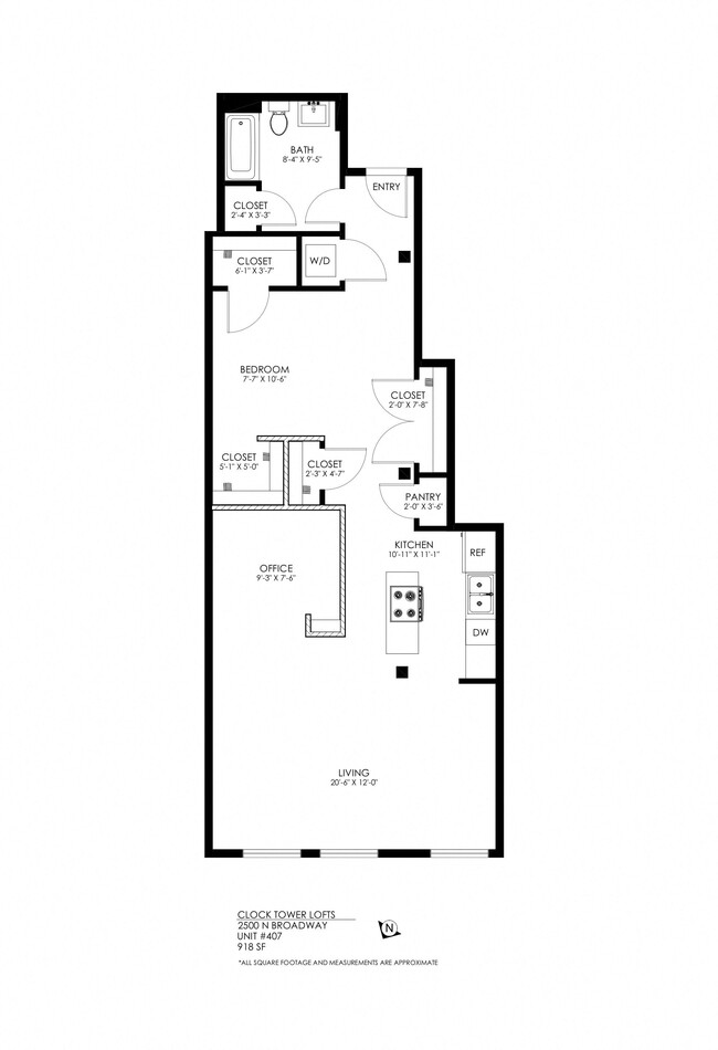 Floorplan - Clocktower Lofts