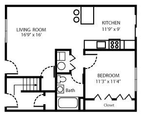 1BR/1BA - Woodhaven at South Brunswick