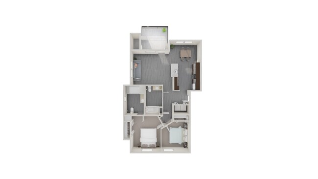 TheGroveFloorPlan_Unit A_LowerFloorPlan2Bd2Ba1002sf.jpg - The Grove Apartments