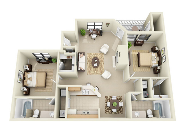 Floorplan - The Arbors at Breckinridge Apartment Homes