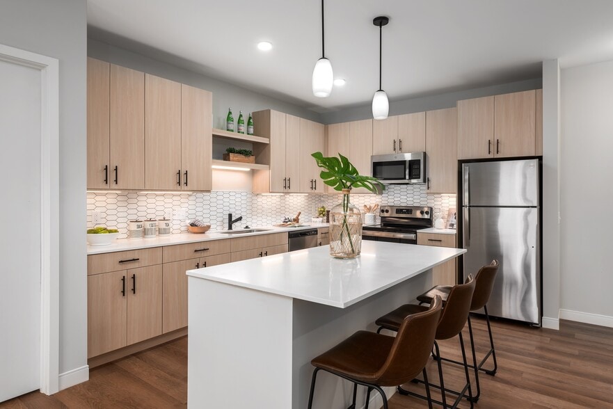 The Flats Model Kitchen - The Flats & Terraces at Wildhorse Village