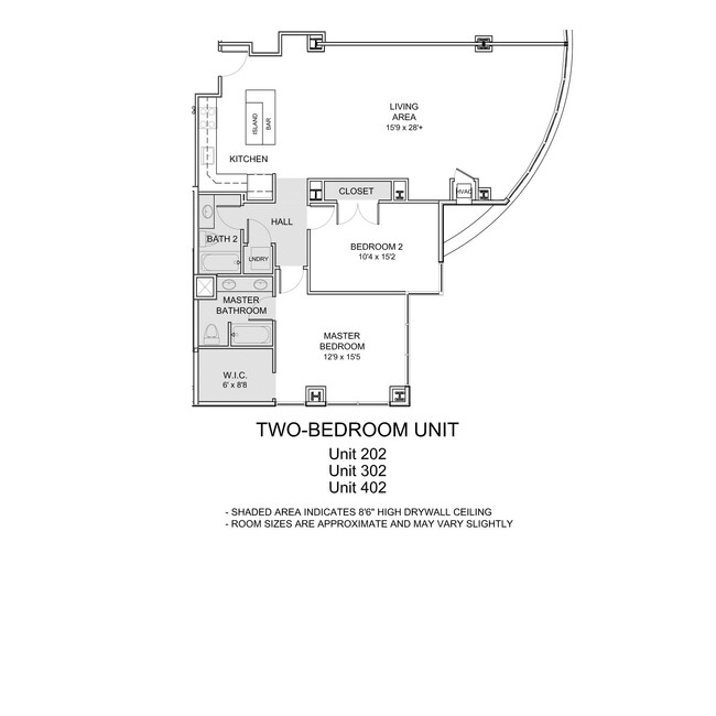 Two-Bedroom Unit - The 1500 Condominium