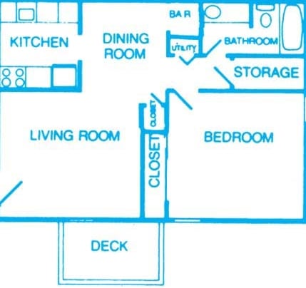 1BR/1BA - Villas del Mirasol