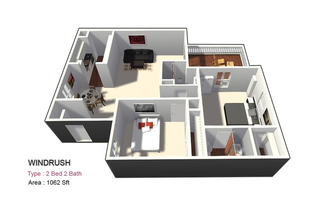 Two Bed / Two Bath - Windrush