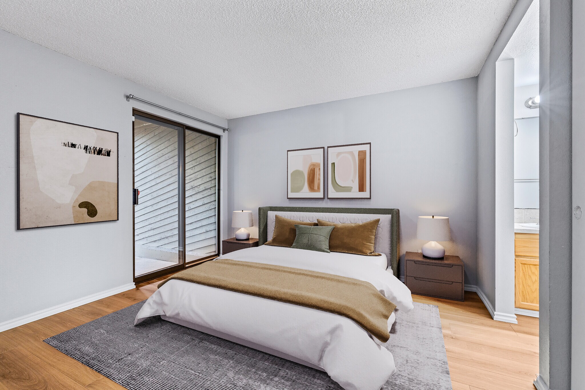 Master bedroom staged - 130 SW 116th St