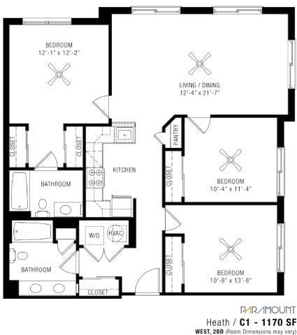 Floorplan - Paramount & Majestic at Spectrum Town Center