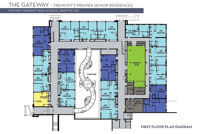 1st Floor Plan - The Gateway Senior Apartments