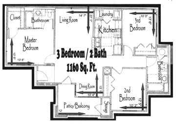 Floorplan - Montgomery Pines Apartments