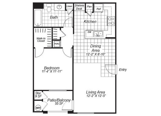 Floorplan - Bristol Apartment Homes