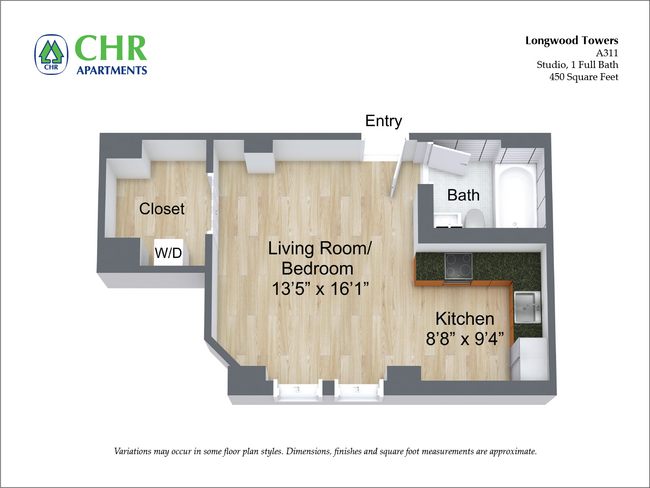 Floorplan - Longwood Towers