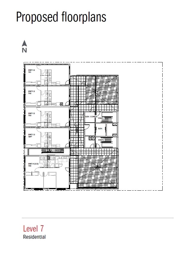 7th Floor Plan - 1601 Dexter Ave N