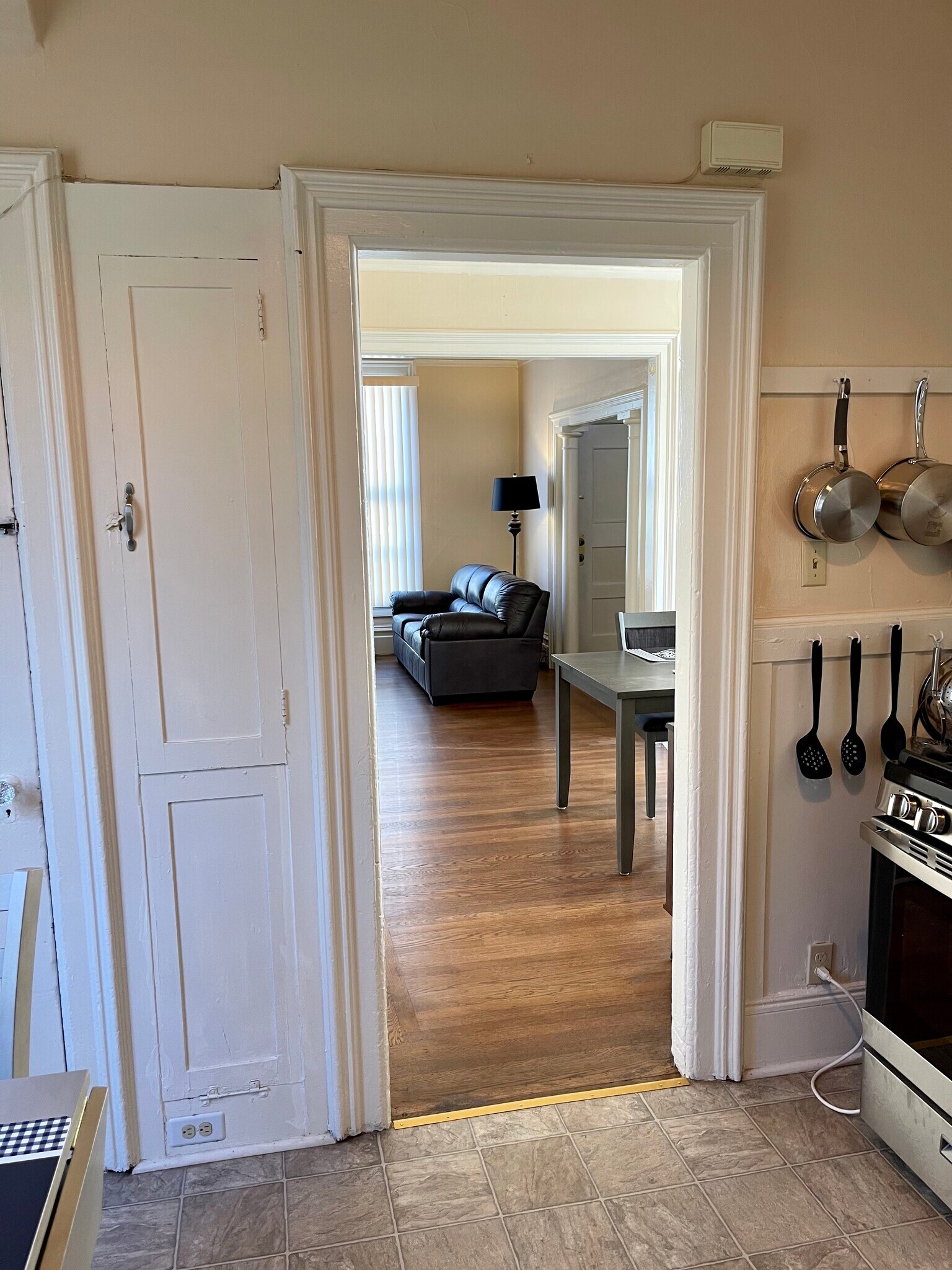 view to living room from kitchen - 1231 E 19th St