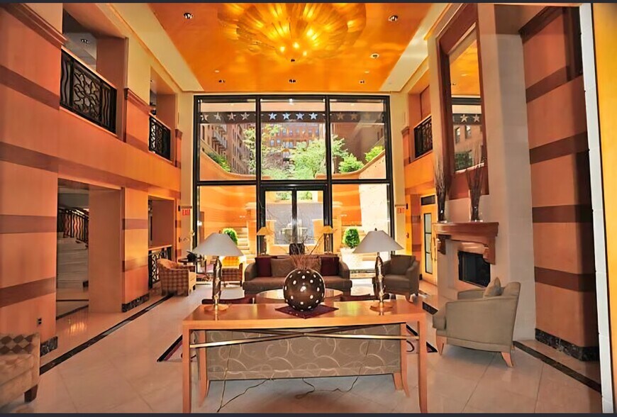 Lobby living room going into courtyard - 616 E St NW