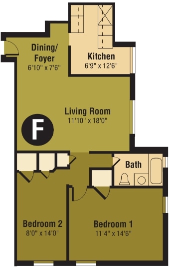 2BR/1BA - Green Park Sussex Apartments