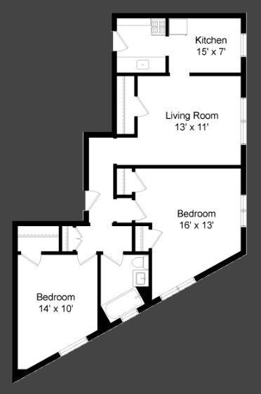 2 Bedroom / 1 Bath / 800 Sq.Ft. - 649-57 W. Oakdale / 2919-21 N. Clark