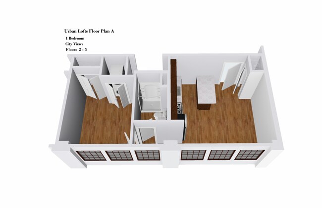Urban Lofts Floor Plan A - Crescendo Loft Apartments
