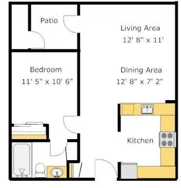 Floorplan - Del Norte Place Apartment Homes