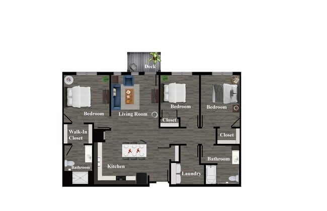 Floorplan - Enclave Overlook Apartments