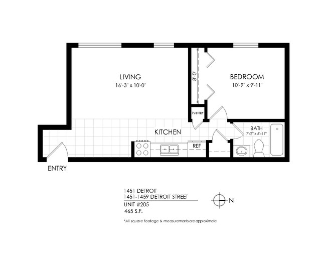 Floorplan - 1451 Detroit