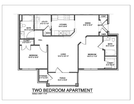 2BR/2BA - The Estates at Northampton